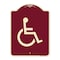 Signmission Large Handicapped Symbol Heavy-Gauge Aluminum Architectural Sign, 24" x 18", BU-1824-23889 A-DES-BU-1824-23889 - alternate 1